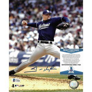 Trevor Hoffman Signed S.D. Padres 8x10 Photograph Beckett BAS Autographed Cert